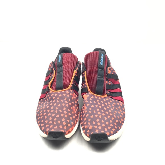 Adidas Men’s SI Loop Shoes Burgundy/Orange - Picture 4 of 6